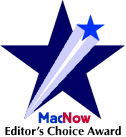 MacNow Editors choice award logo